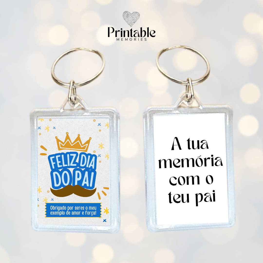 Porta-Chaves "Feliz Dia do Pai" Printable Memories