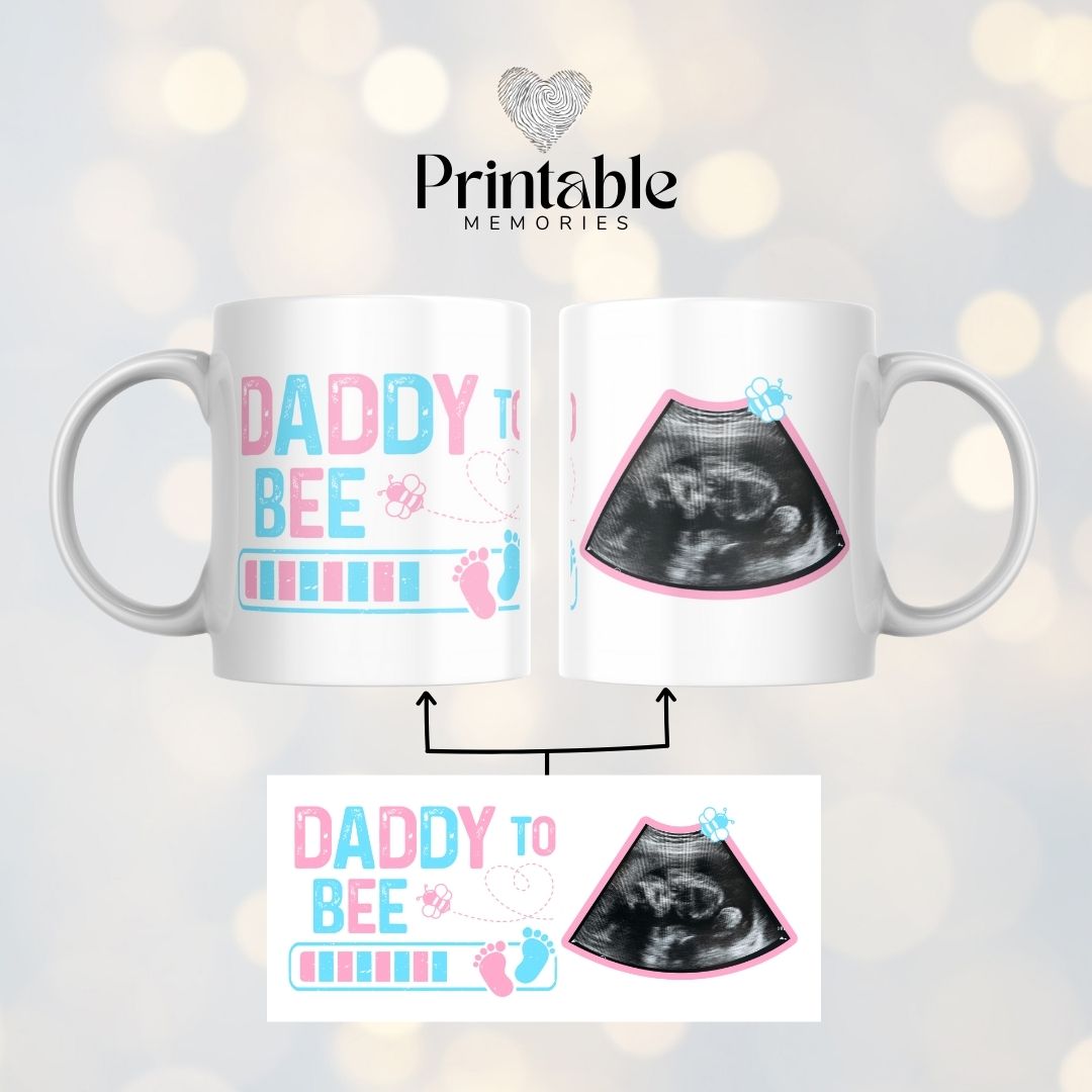 Caneca "Daddy to Be" Printable Memories