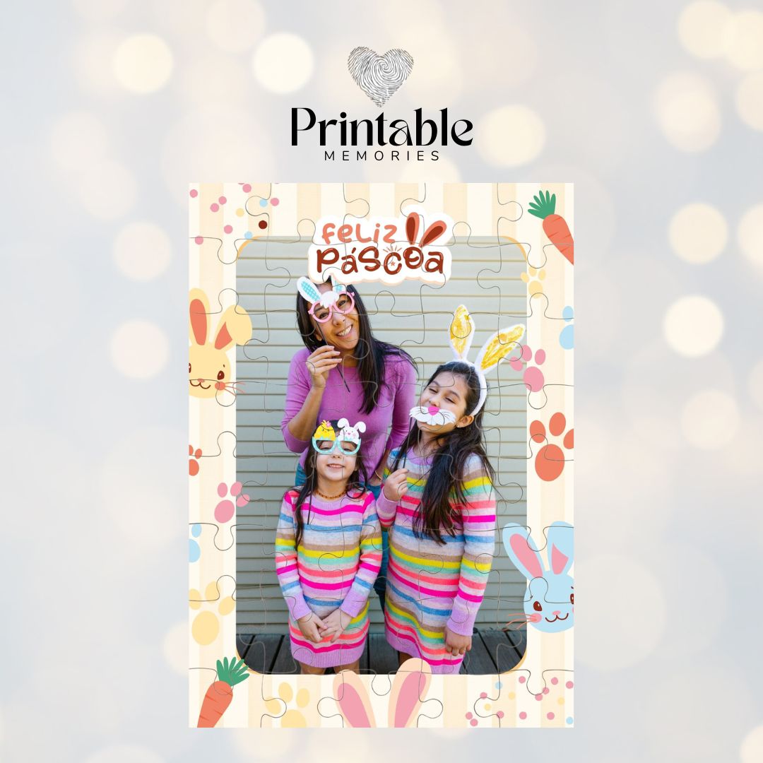 Puzzle Páscoa Alegre Printable Memories