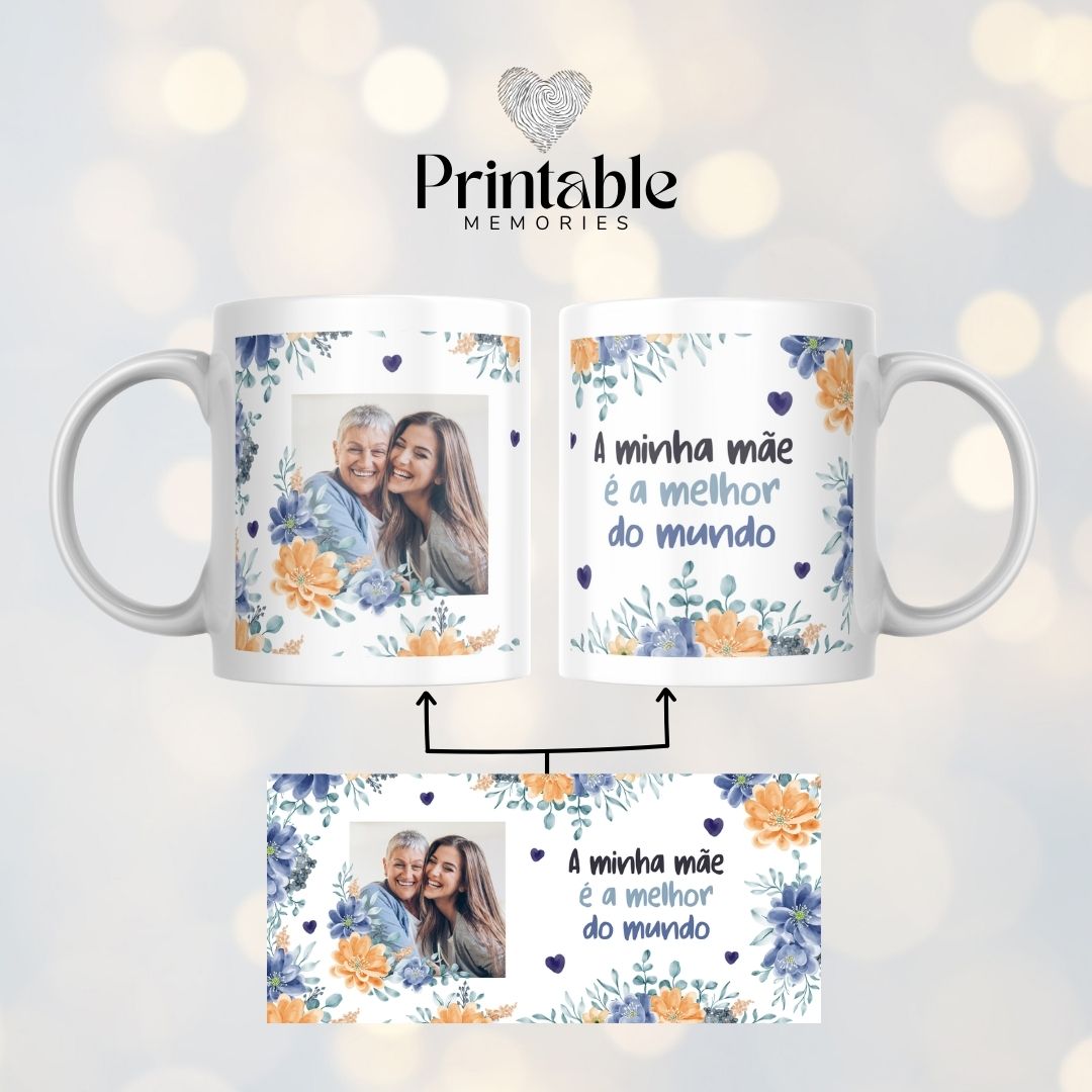 Caneca "A minha mãe é a melhor do mundo" Printable Memories