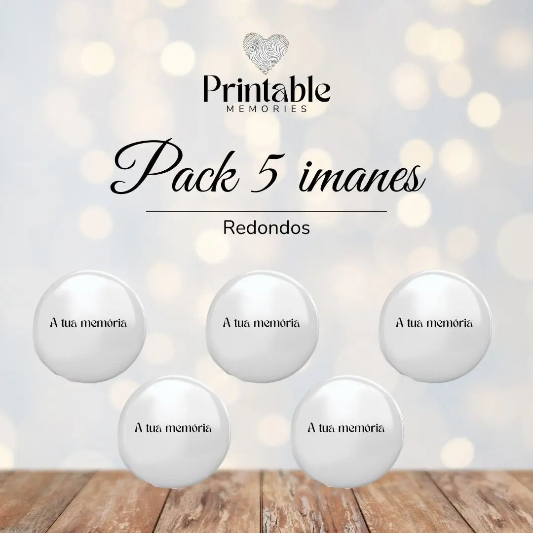 Pack 5 imanes Printable Memories
