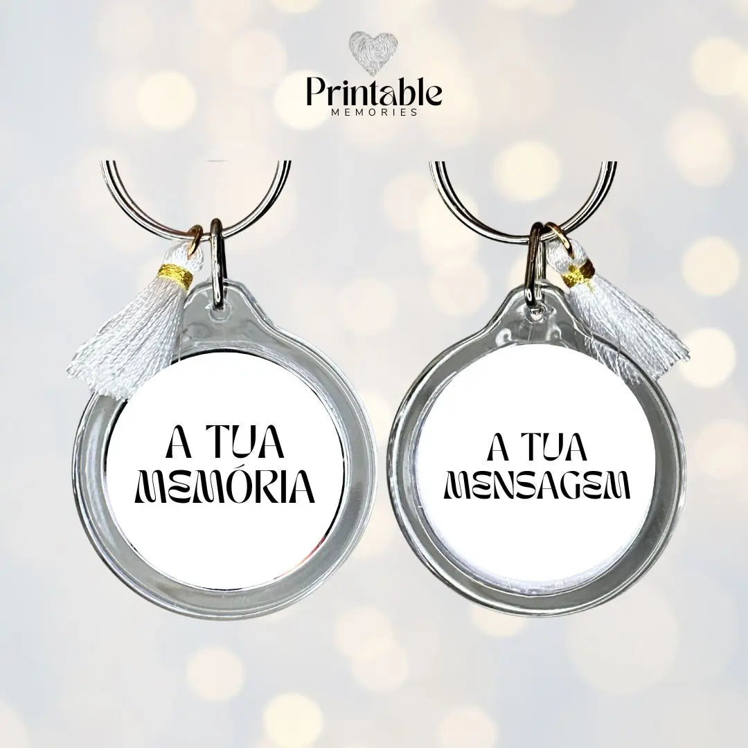Porta-Chaves Circular Printable Memories