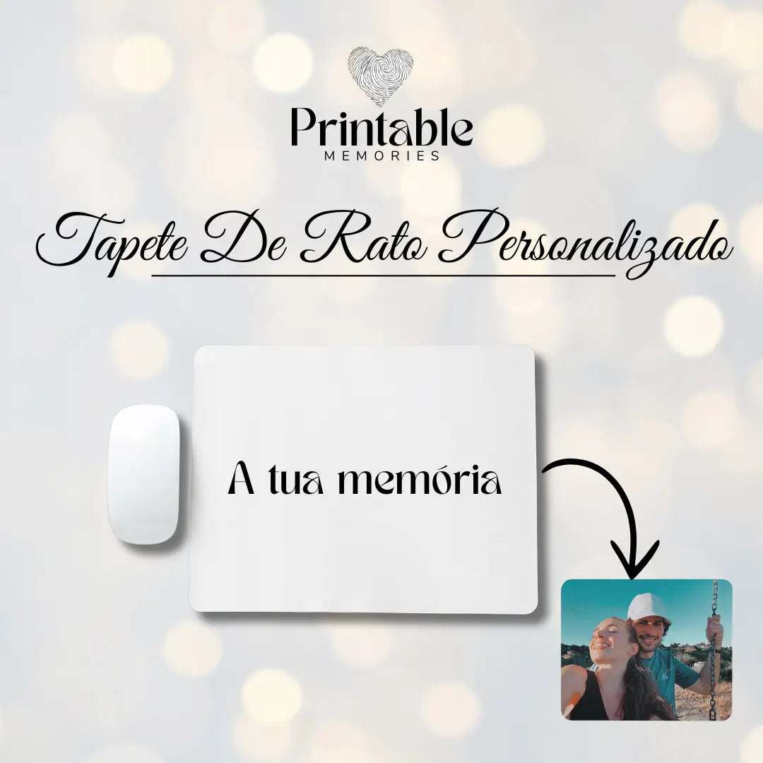 Tapete De Rato Personalizado Printable Memories