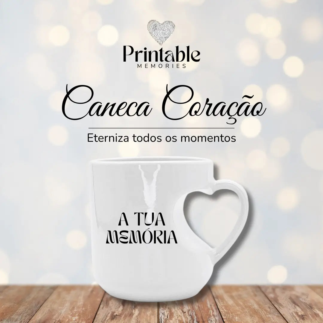 Caneca Personalizada - Coração Printable Memories