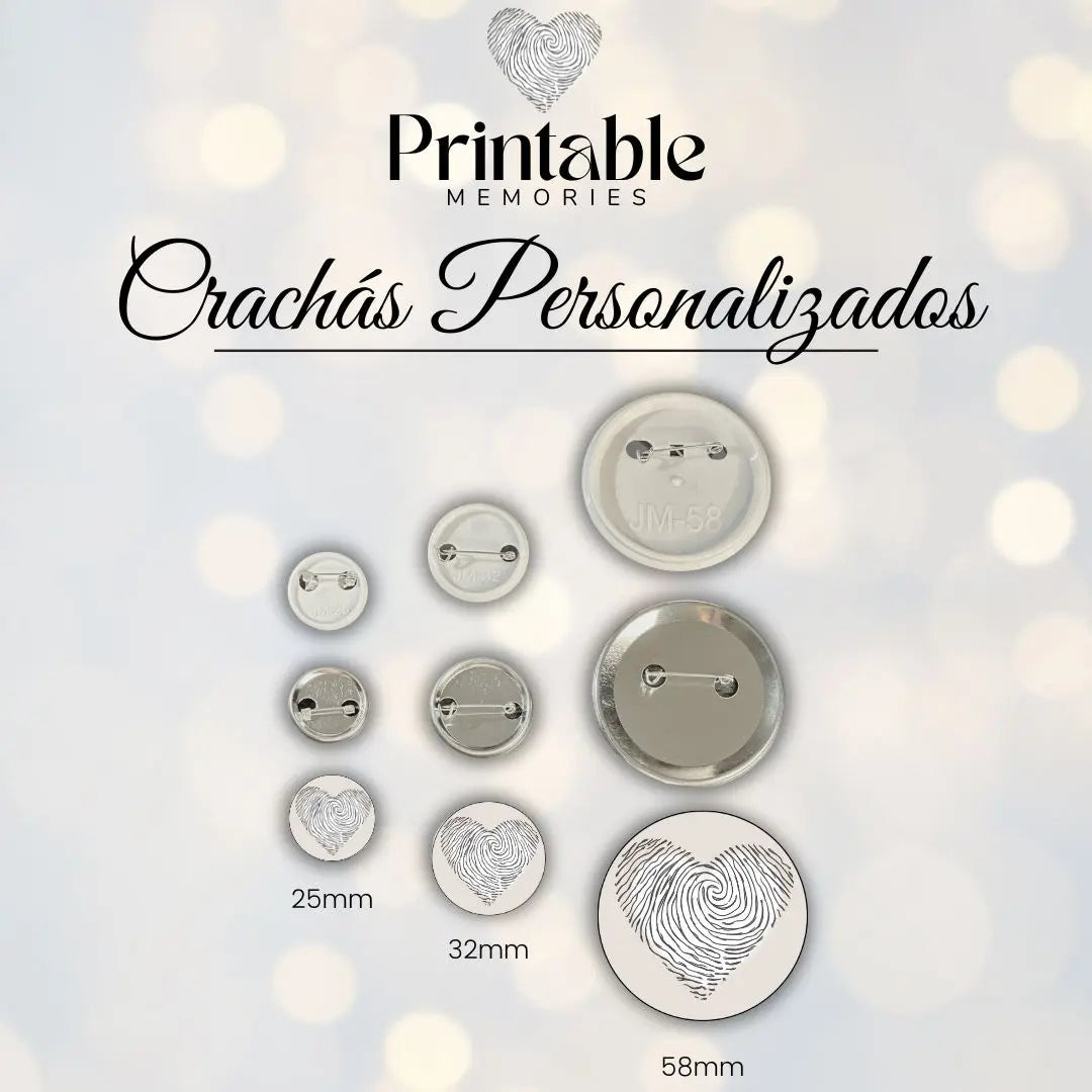 Crachá Personalizado Printable Memories
