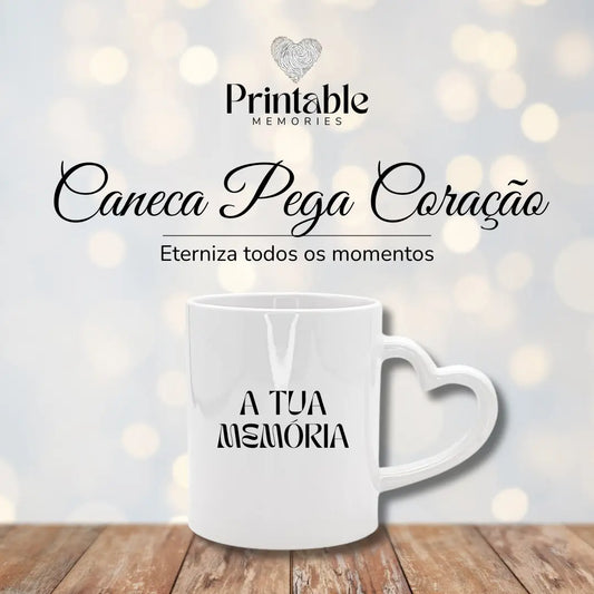 Caneca Personalizada - Pega Coração Printable Memories